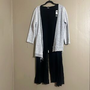 ARK Long Cardigan Sz 2 Whimsical USA Made Knitted Fairy Grunge Goth 100% Cotton